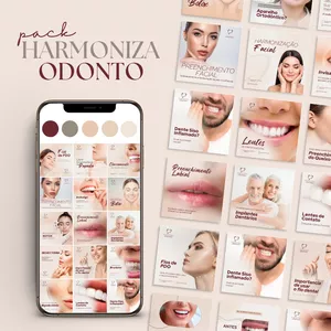Pack Dentistas: Eleve Seu Instagram com 90 Posts Prontos e Editáveis