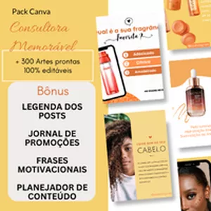 Pack Canva Consultora de Beleza Memorável: Como Transformar Suas Redes Sociais