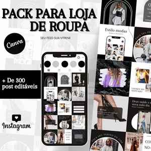 Pack Canva loja de roupa 1.0: O Guia Completo para Criar Conteúdos Atrativos