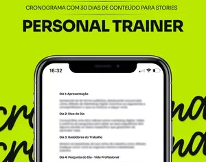 Cronograma com 30 dias de Conteúdo para Stories Personal Trainer: Como Planejar Seu Feed e Aumentar Engajamento