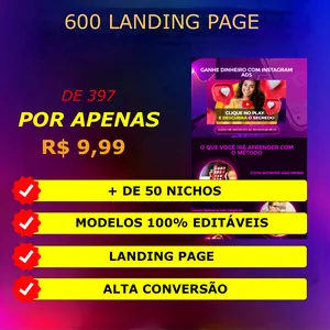 600 Páginas de Vendas (PDV600) Uma Solução Completa Para Infoprodutores